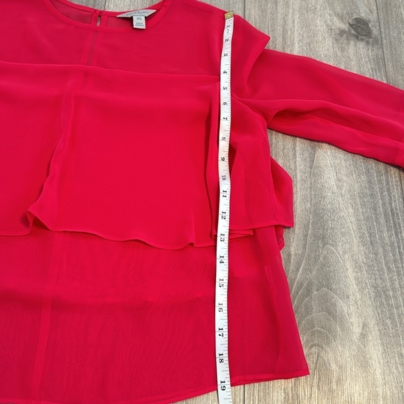 Belle Sky Flowy Elegant Bright Pink Women's Top - Picture 10 of 10